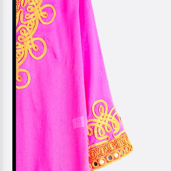 Barbara Gerwit Embroidered Mirrored Tunic Top Cover-Up - Picture 4 of 10